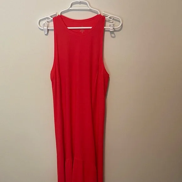 open lace back dress Reversible Racerback Maxi Sunburst Dress | Tomato – Carol Young main image 1